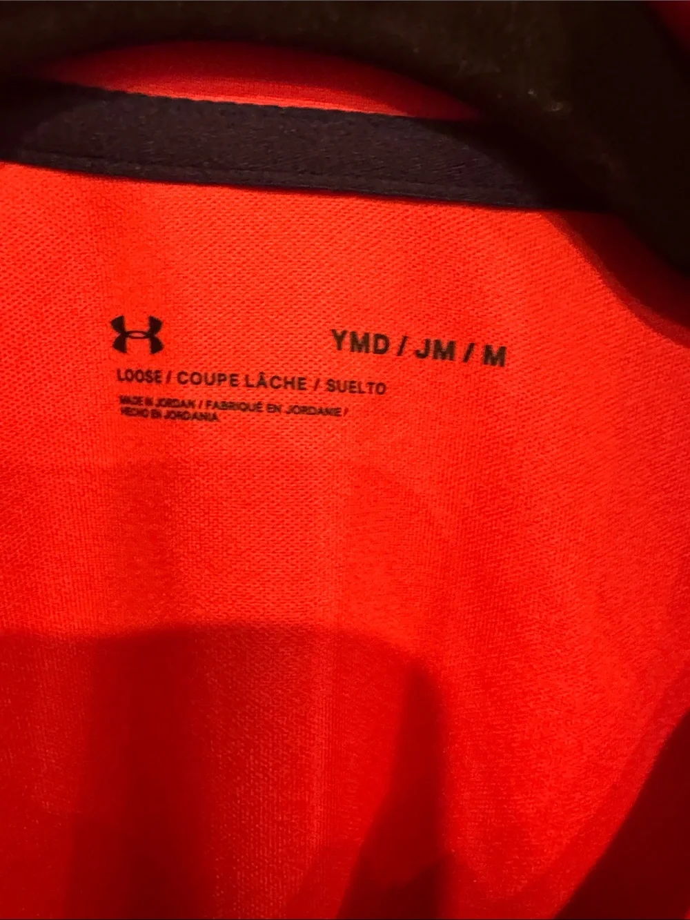 Under Armour Boy’s Orange & Blue Short-Sleeve Performance Polos